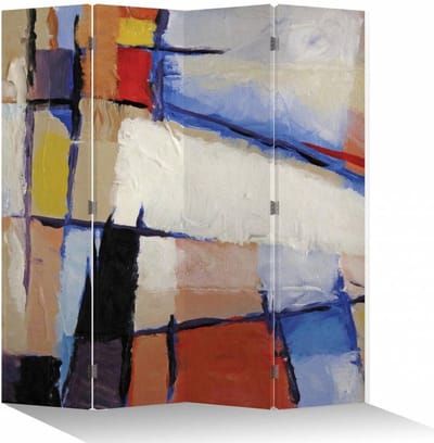 Fine Asianliving Kamerscherm Scheidingswand B160xH180cm 4 Panelen Moderne Kunst