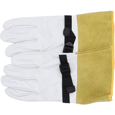 Werkhandschoenen Cover Leer Snij Water Punctiebestendig Elastische Band Geïsoleerde Handschoenen Cover beige