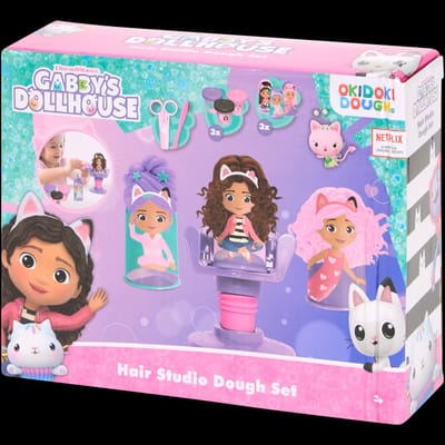 Gabby’s Dollhouse haarstudio kleiset – kapper & klei set – kapsel & accessoires – vanaf 3 jaar – creatief knutselset – kinderen – cadeau