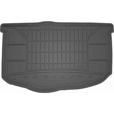 Frogum - DryZone - Kofferbakmat - Geschikt voor KIA Soul I (2008-2013) - Voor lage laadvloer - TPE Rubber - Zwart