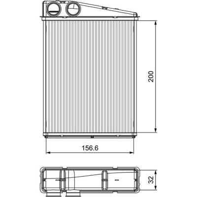 Warmtewisselaar, interieur verwarming VALEO 811542