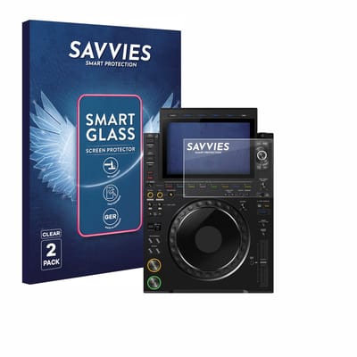 2 Stuks Savvies Screenprotector - geschikt voor Pioneer CDJ 3000X - beschermfolie glas transparant