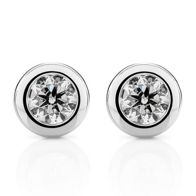 Orphelia OD-5331 - Oorstekers - 18 Karaat Witgoud / Diamant 0.50 ct