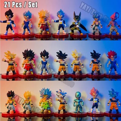 Dragon Ball Z Super Saiyan Son Goku Anime Figuur Son Gohan Vegeta Broly Piccolo Majin Buu Set Actie Figuur Model Cadeaus Speelgoed