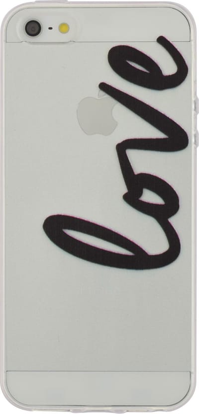 Peachy TPU doorzichtig hoesje geschikt voor iPhone 5 5s SE 2016 love cover