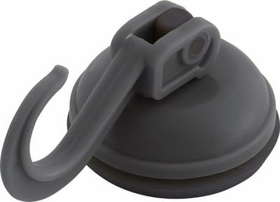 Eurotrail Zuignap met haak - tot 6kg - 2 stuks - Charcoal