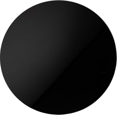 Decorline- 2 x Premium herbruikbaar rond kunstof Spiegel Onderbord zwart , decoratieve borden, Ø 30 cm als tafeldecoratie voor evenement, bruiloft, verjaardag.