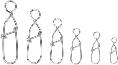 Dailygoods- Haak 60 Stuks - RVS B-Type Lente Haak - Zeevissen - Ondiep Vissen - Corrosiebestendig - Hoog Dragend tot 57 kg - Vishaak