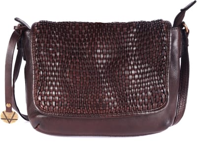 Echte Leren Crossbody Slingtassen voor Dames – Trendy Casual en Kantoortas met Verstelbare Schouderband