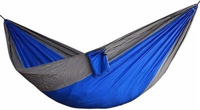 Parachute Hangmat - Single Hangmat - Outdoor Ontspanning - Duurzaam Lichtgewicht - 230x90cm - Zwart