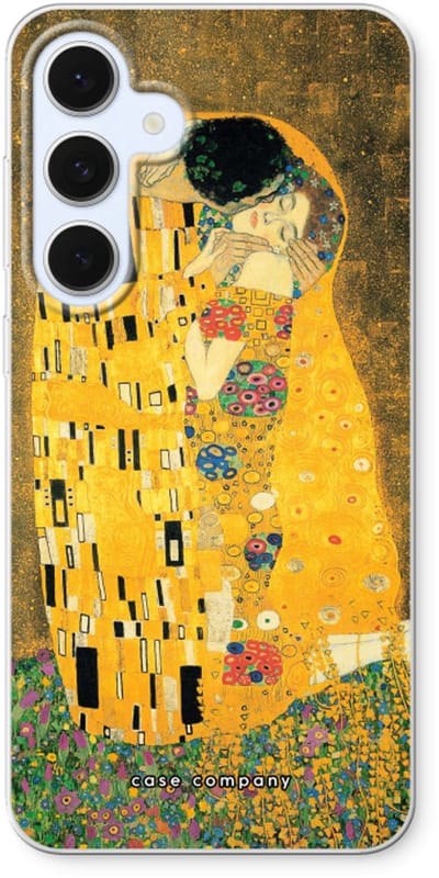Case Company® - Hoesje geschikt voor Samsung Galaxy S24 FE hoesje - Der Kuss - Soft Cover Telefoonhoesje - Bescherming aan alle Kanten en Schermrand
