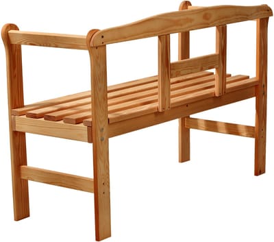 KADAX Tuinbank, 119 x 44 x 76 cm, bank van een houtvezelplaat, zitbank met opbergruimte en rugleuning, weerbestendige houten bank voor tuin, balkon, 119 cm, bruin/h)