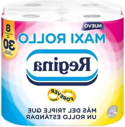 Toiletrollen Maxi - Dubbellaags papier - Huishoudelijk gebruik - FSC-gecertificeerd papier - 8 Rollen 500 Vellen - Wit