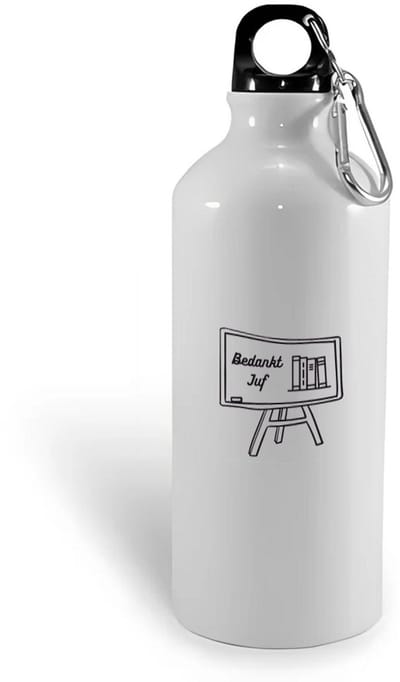 Hacebo® - Bedankt juf waterfles - Juf - juf - Leraar - water fles - 400ML