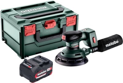 Metabo SXA 18 LTX 150 BL accuschuurmachine 18 V 150 mm borstelloos + 1x accu 4.0 Ah + metaBOX - zonder lader