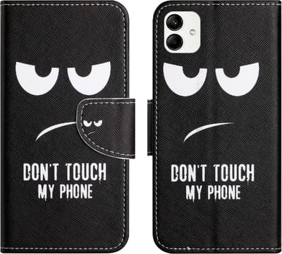 Coverup Hoesje - Geschikt voor Motorola Moto G54 Hoesje - Coverup Book Case - Don't Touch