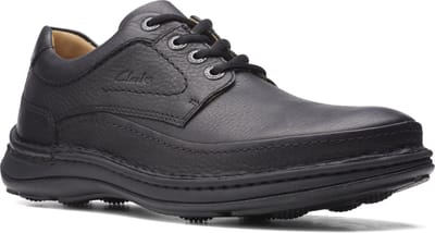 Clarks - NATURE THREE - Vrije tijdsschoenenHeren veterschoenHeren sneakersCasual - Kleur: Zwart - Maat: 41
