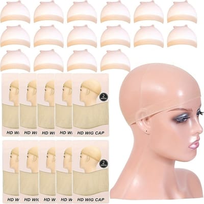 Livano Kaal Hoofd - Bald Cap - Kale Kop - Kaal - Kaal Pruik - Wig Cap - 20 Stuks