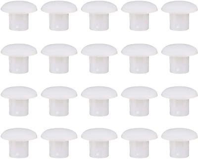 Dailygoods- Afdekkappen 250 stuks - Kunststof - Blindkappen - Gatgrootte 5 mm - Hoge weerstand - Lange levensduur - Ribbelstructuur voor grip - Gatdoppen