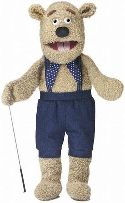 Sillypuppets - Handpop Teddy Beer 71 cm - Handpoppen - Buikspreekpop - Poppentheater - Puppet