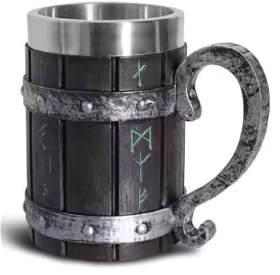 Lapi Toys - Dungeons and dragons mok - Drinkbeker - 600ml - Staal - Zwart
