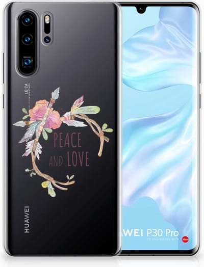 TPU Hoesje voor Huawei P30 Pro Telefoonhoesje met Naam Boho Text