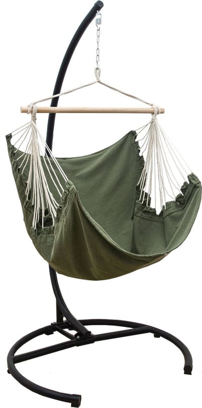 XL Hangstoel Buiten - 155x125 Tuin Hangstoel - Zit Hangmat voor 1 Persoon - Binnen en Buiten