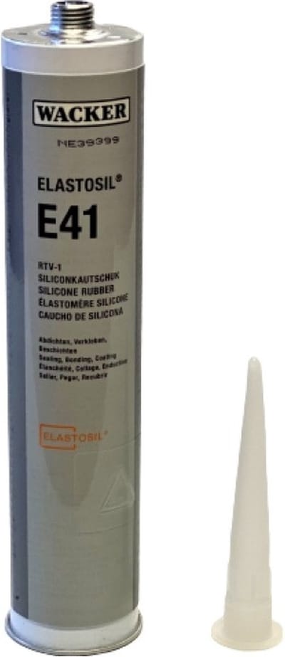 Wacker ELASTOSIL® E41 Transparent – Zelfvloeiende Silicone Lijm voor Elektronica & Industriële Afdichting