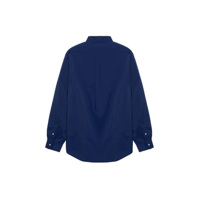 Polo Ralph Lauren Couleur Unie Manches Longues Chemise à Col Polo Homme chemises Bleu 710776166-002 S white