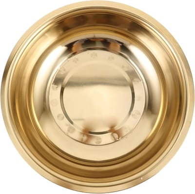 Vuurkorftafel Buiten - Houtgestookt Vuur - Rituelen Kampvuren - Uniek Schedelontwerp - 12 x 37 x 12 cm - Goud