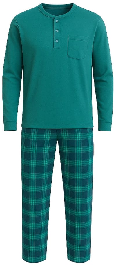 Charlie Choe pyjama heren - turquoise - N59196-39 - maat M