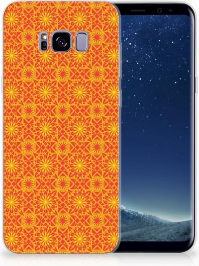 Samsung Galaxy S8 Plus TPU bumper Batik Oranje