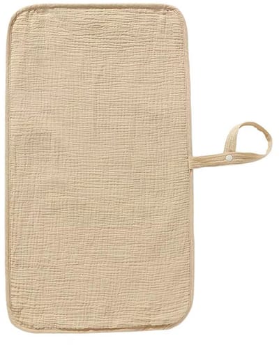 Hydrofiel verschoonmatje met bamboe voering – Waterproof - beige (35×60 cm) - Wasbaar in de wasmachine