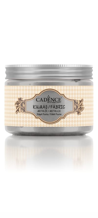 Cadence Textiel Metallic Relief Pasta 150 ml Zilver