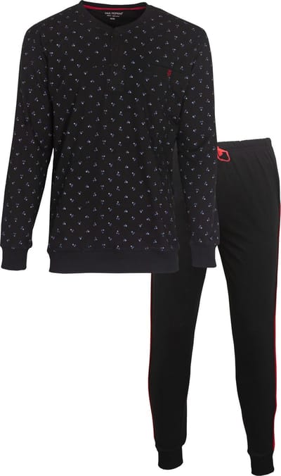 Paul Hopkins Heren Pyjama - Katoen - met Knopen - Grijs - Maat S