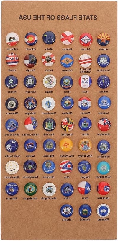 Punaises met nationale vlaggen - 51 stuks - wereldkaarten - memo-notities - foto's