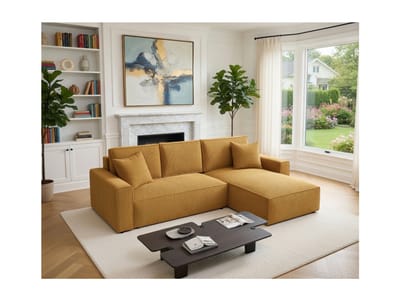 Panoramische Hoekbank Slaapbank met Opbergruimte 290 x 140 cm – 5-Zits U-Vormige Bank met 3 Opbergvakken, Omvormbaar Tweepersoonsbed 260 x 140 cm, Donkergrijze Stoffen Designbank – Verona – Bellavero