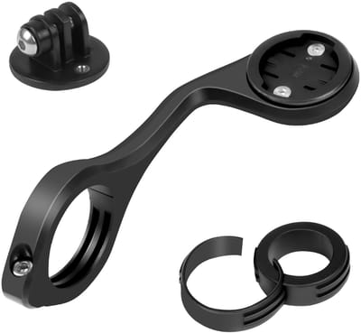 Allecto - Verstelbare fietscomputerhouder - Garmin compatibel - Robuuste structuur - 32-35 mm - Frontmontage-accessoire - Geschikt voor camera en v...