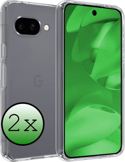 Hoesje 2 Stuks - Geschikt voor Google Pixel 9a - Sterk & Shockproof - Case Siliconen - Back Cover - Telefoon Hoes - Transparant