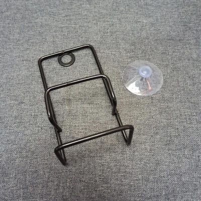 Houseeker RVS Afdruiprek Zuignap Schoonmaakdoekrek Afdruiprek Spons Houder Spoelbak Keuken Accessoires gray