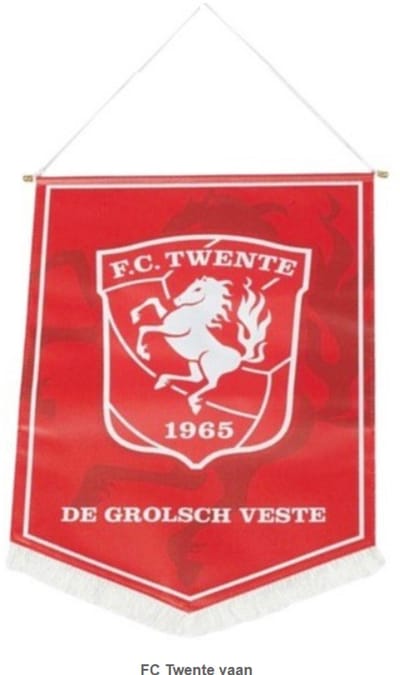 Grote FC Twente vaan - 38 x 28 cm