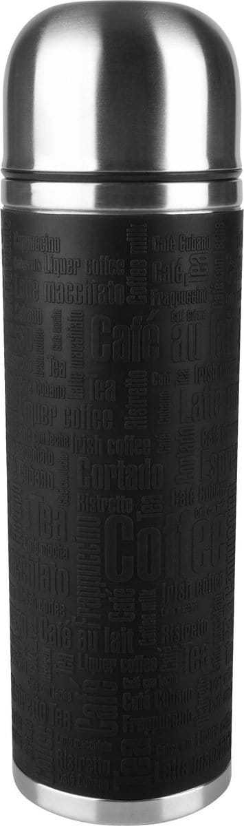 Tefal Senator Sleeve - Isoleerfles - 0.5L - RVS Zwart - Dubbelwandig - Lekvrij - Geschikt voor Koffie