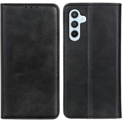 CaseBody Samsung Galaxy A56 Real Leather Wallet Hoesje Zwart