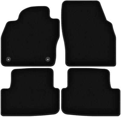 BASIC zwarte veloursmatten voor: Seat Ibiza V hatchback (2017-)