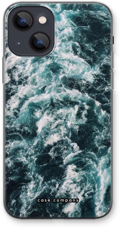 Case Company® - Hoesje geschikt voor iPhone 13 mini hoesje - Zee golf - Soft Cover Telefoonhoesje - Bescherming aan alle Kanten en Schermrand