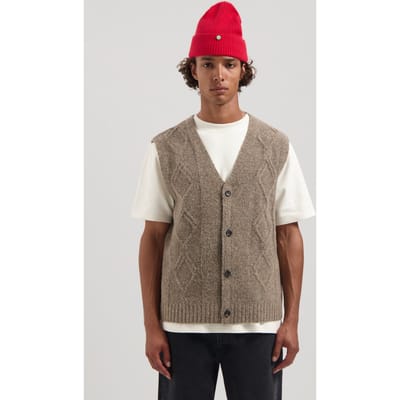 Dstrezzed Ds_hugin Sleeveless Vest Dk. Brown Size: L | Vests Outlet | Heren | Bruin