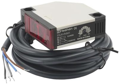 Foto-elektrische Schakelaar DC 12-24 V - Terugkoppeling Reflectie Detectie tot 4 m Met Reflectorplaat