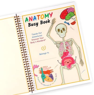 Dailygoods- Anatomie Boek 29x21cm - Kleurrijk Leerboek - Kinder