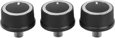 Verwarmingsbedieningsknoppen - AC Knoppen Set - Auto Interieur Upgraden - Stabiele ABS Constructie - 3 stuks - Zwart