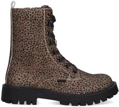 MEXX Kids XX825591-797 Meisjes Biker Boots - Bruin - Imitatieleer - Veters